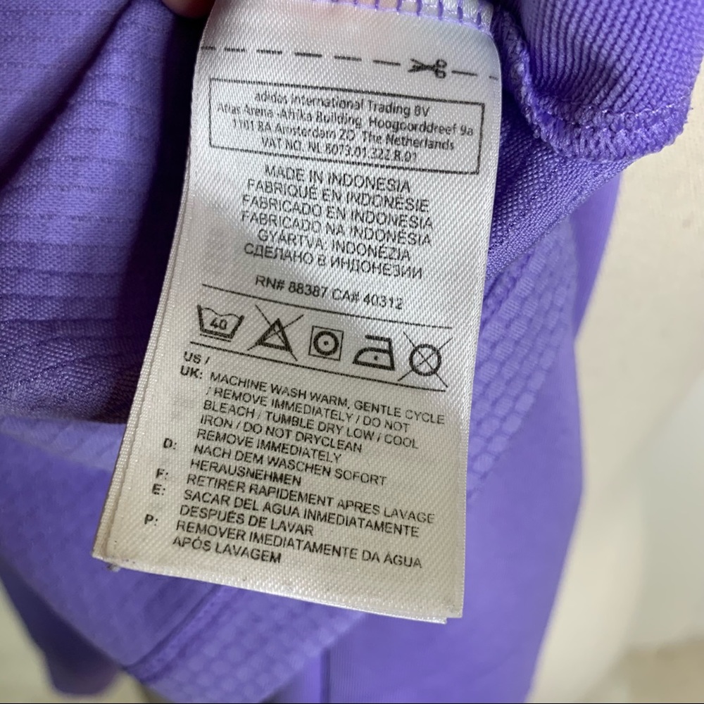 Adidas Softshell ½ Zip Pullover Jacket Small Lave… - image 7